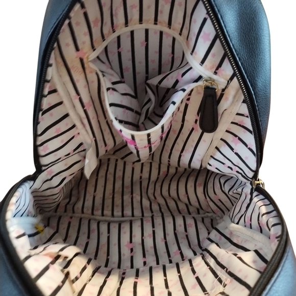 ILuv Betsey Johnson Black Backpack with Unicorn Design - Picture 11 of 12